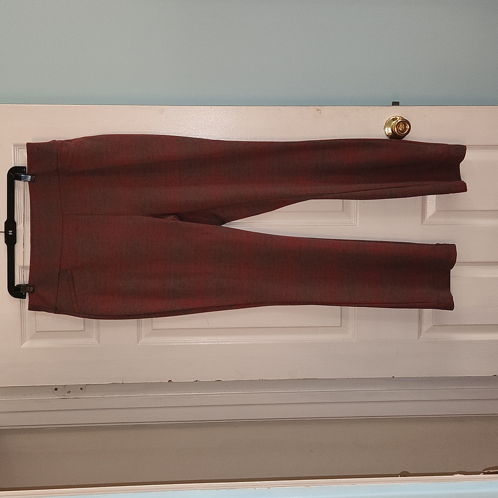 New York and Company red and grey  pull on casual pants